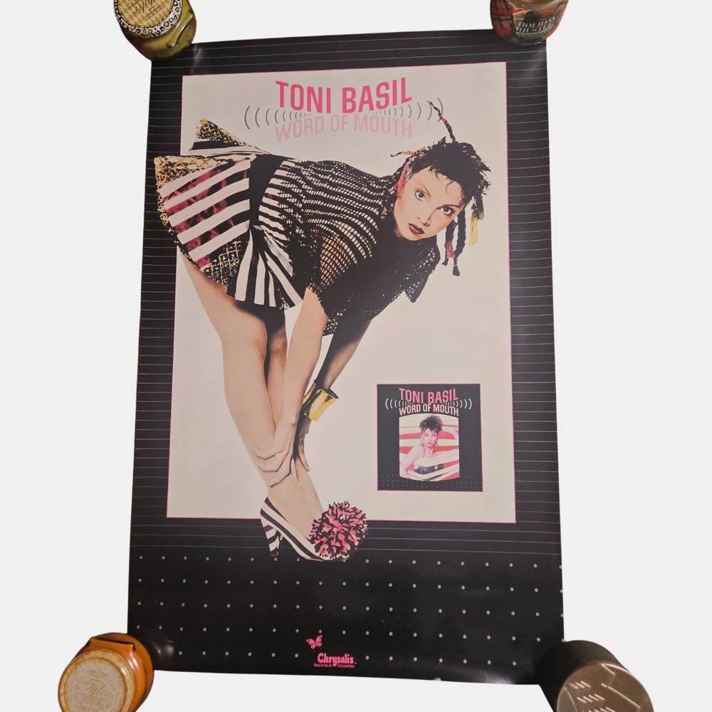 Toni Basil Word Of Mouth Album 22x34 Vintage 1982 Chrysalis Records Promo Poster